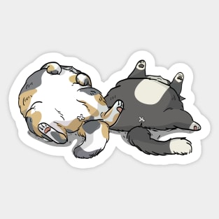 Sleeping Cats Sticker